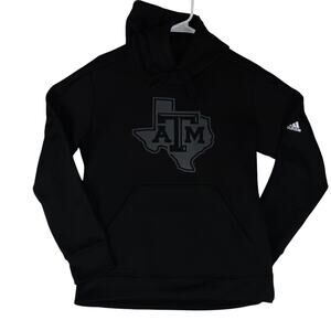 Adidas ClimaWarm Hoodie Mens Medium Black Texas A&M College State Graphic